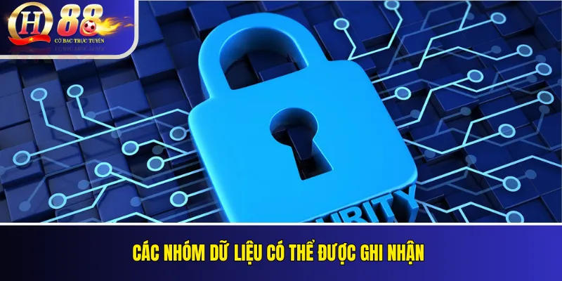 Các nhóm dữ liệu có thể được ghi nhận